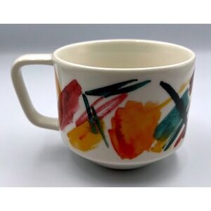 Starbucks 12 oz Coffee Mug Artisan Series 05/08 Abstract Brushstroke Art